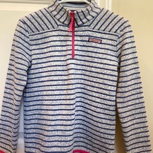 Girls half zipped pull over